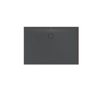 BetteFloor Floor Receveur de douche latéral avec glazePlus, 130x90cm, 3398-400PLUS, Couleur: corbeau