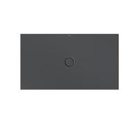 BetteFloor Receveur de douche avec support de receveur minimum et BetteAntirutsch Pro, 140x80cm, 5801-400AE,T1, Couleur: corbeau