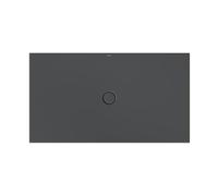 surface BetteFloor Bette match0 5966-400AE, T1 160x90cm, antidérapant/ Pro , support de bain Mini , corbeau