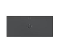 BetteFloor Receveur de douche avec support de receveur minimum et BetteAntirutsch Pro, 170x75cm, 5994-400AE,T1, Couleur: corbeau