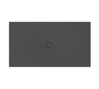 Bette BetteFloor zone de douche 5818-400T1 180x100cm, support de bain Mini , corbeau