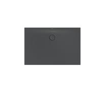 Bette BetteFloor Side zone de douche 3387-400AE 120x80cm, antidérapant / Pro , corbeau
