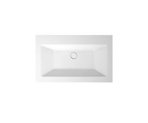 BetteLoft lavabo à encastrer, rectangulaire, sans trou pour robinetterie, sans trop-plein, 800x495x100mm, A230-000PW, Couleur: Blanc avec Glasur Plus