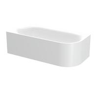 BetteLux Oval IV Silhouette Baignoires d'angle, 2 inclinaisons du dossier, installation dans le coin gauche, 1850x850x450mm, 3426-000CERVS,AS, Couleur: Blanc avec faux antidérapant