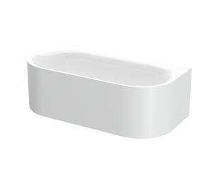 BetteLux Oval Silhouette I Baignoire en applique, 2 inclinaisons du dossier, 1800x850x450mm, 3416-000CWVVS, Couleur: Blanc