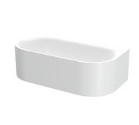 BetteLux Oval Silhouette I Baignoire en applique, 2 inclinaisons du dossier, 1900x950x450mm, 3417-000CWVVS,AS, Couleur: Blanc avec faux antidérapant