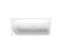 BetteOcean Low-Line Baignoires rectangulaires, trop-plein à l'avant, côté pieds à droite, 1600x700x380mm, 8831-000Plus, Couleur: Blanc avec Glasur Plus