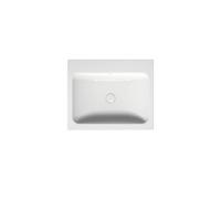 BetteOne lavabo à encastrer, rectangulaire, sans trou pour robinet, avec trop-plein, 600x495x130mm, A138-000PW, Couleur: Blanc avec Glasur Plus