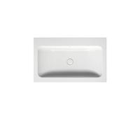 BetteOne lavabo à encastrer, rectangulaire, sans trou pour robinet, avec trop-plein, 800x495x130mm, A139-000, Couleur: Blanc