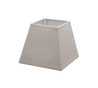 Better & Best Quaint & Quality - Abat-Jour carré en Lin Couleur Taupe 15,5 x 15,5 cm