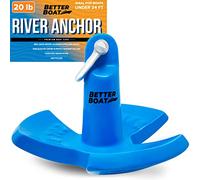 Better Boat Ancre de rivière en Forme de Champignon avec revêtement de qualité Marine pour Bateaux, pontons, 2,4 à 7,9 m, Disponible en 3,6 kg, 5,4 kg, 9 kg, ou 13,6 kg.
