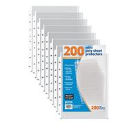 Better Office Products Lot de 200 mini protections en poly avec poids standard Transparent 14 x 21,6 cm