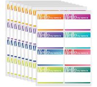 Better Office Products Lot de 504 étiquettes de nom « Hello » de style moderne, 8,9 x 5,7 cm, autocollants Hello pour conférences, fêtes, amovibles des vêtements, adhérence permanente sur d'autres