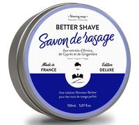Better-Shave Savon De Rasage - Monsieur Barbier - Savon De Rasage Traditionnel Anti-Irritations Made In France
