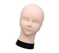 Better Tête d'entraînement de beauté lestée 500 g avec précision anatomique pour formation professionnelle des cils et maquillage mannequin réaliste