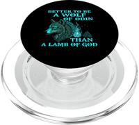 Better to be a Wolf of Odin Than a Lamb of God - Flame Ember PopSockets PopGrip pour MagSafe