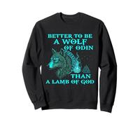 Better to be a Wolf of Odin Than a Lamb of God - Flame Ember Sweatshirt
