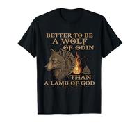 Better to be a Wolf of Odin Than a Lamb of God - Flame Ember T-Shirt
