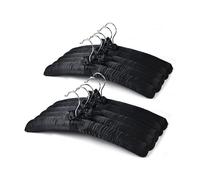 Better to U The Shopfitting Shop Lot de 10 cintres rembourrés en satin Noir