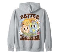 Better Together Earth Moon Peace Unity Positive Message Sweat à Capuche