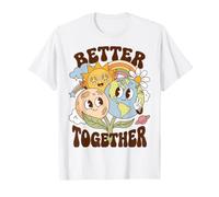 Better Together Earth Moon Peace Unity Positive Message T-Shirt