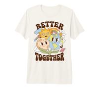 Better Together Earth Moon Peace Unity Positive Message T-Shirt Haut de Gamme