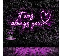 Better Together Panneau néon LED Décoration murale néon LED Panneau LED Fiançailles Fête Mariage Club Anniversaire Bar Anniversaire Décoration Alimentation USB Luminosité réglable