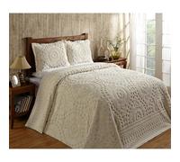 Better Trends Meilleures Tendances/Pan d'outre-mer 243,8 x 279,4 cm Rio Couvre-lit, Full, Ivoire