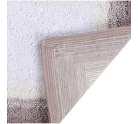 Better Trends Torrent Collection est Un Tapis de Bain touffeté, Ultra Doux, Pelucheux et Absorbant, 100% Coton aux Couleurs Vives, Rond, 76,2 cm, Beige