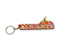 better with friends Porte-clés avec logo Alicante Altea. 6 cm porte-clés espagnol espagnol. Danse flamenco dansant bachata sevillanas sévilla reggaeton. Torrevieja Benidorm, maison, maison, rouge, M