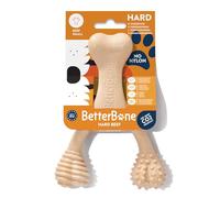 BetterBone - Jouet à mâcher pour Chiens - Petit, Nylon & sans OGM à Base de Cellulose - Os à mâcher Extra Dur au goût de bœuf pour la Mastication et Dentition des Chiens de Petite Race