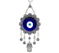 Betterdecor Ornement à Suspendre avec Protection Contre Le Mauvais œil Bleu avec Une Main de Fatima (avec Un Livre) 006