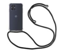 betterfon Chaîne de téléphone portable pour Motorola Moto G54 - Avec cordon de serrage - Noir