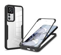 betterfon Coque de protection 360° avec protection d'écran intégrée pour Xiaomi Redmi 12T/12T Pro Noir