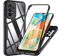 betterfon Coque de protection à 360° compatible avec Samsung Galaxy A23 5G - Avec protection d'écran intégrée pour Galaxy A23 5G - Noir