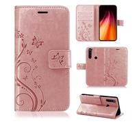 betterfon Coque de Protection pour Xiaomi Redmi Note 8 (2021), Coque Redmi Note 8 - Étui à Rabat avec [emplacements pour Cartes] [qualité TPU] Compatible avec Xiaomi Redmi Note 8 (2021), Or Rose
