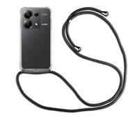 betterfon Coque de téléphone portable Xiaomi Redmi Note 13 Pro 4G avec bande - Cordon avec étui à bandoulière - Avec cordon de suspension, pour Xiaomi Redmi Note 13 Pro 4G en noir