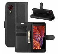 Betterfon Étui Book Wallet Silicone Pour Samsung Galaxy Xcover 5 SM-G525F Noir