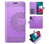 betterfon Étui de Protection à Rabat Compatible avec Motorola Moto G10/G20/G30, avec Compartiments pour Cartes, Compatible avec Moto G10/G20/G30, Fermeture magnétique à Rabat, Violet