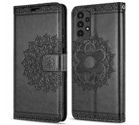 betterfon Étui de Protection à Rabat en Cuir synthétique de qualité supérieure pour Samsung Galaxy A13 4G Noir