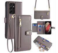 Betterfon Handykette Housse Samsung Avec Lanière Bandoulière Étui Cartes