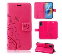 betterfon Oppo A74 / A74 4G Étui de Protection à Rabat avec Fonction Support pour Cartes Oppo A74 / A74 4G Rose
