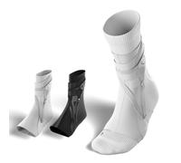 BETTERGUARDS The 3.0 Chevillère - Support ultra léger et flexible pour éviter les torsions et pour une récupération rapide - Idéal pour l'entraînement, le jeu et tout sport (L, Blanc - Gauche)