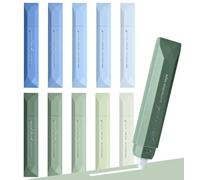 BetterJonny 10 PCS Rubans Correcteurs, 6mx5mm Souris Correcteur Blanc avec Capuchon Protecteur Correcteur Souris Rouleaux de Correction Roller pour Papeterie Fourniture Scolaire (5Vert+5Bleu)