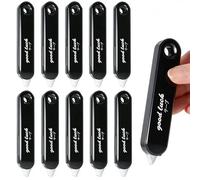 BetterJonny 10 PCS Rubans Correcteurs, 6mx5mm Souris Correcteur Blanc avec Capuchon Protecteur Correcteur Souris Rouleaux de Correction Roller Correcteur pour Papeterie Fourniture Scolaire (Noir)