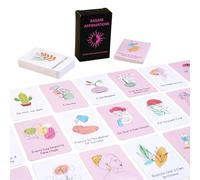 BetterJonny Cartes d'affirmation pour femme, 60 cartes décoratives positives 6 x 9 cm, cartes double face d'encouragement positif, citations inspirantes de motivation, carte cadeau