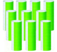 BetterJonny Lot de 1000 bracelets d'entrée, imperméables, en papier, imprimables, parfaits pour la sécurité lors d'événements, événements, mariages (vert fluo)