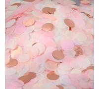 BetterJonny Lot de 12 000 confettis en papier rose pour anniversaire, Saint-Valentin, mariage, anniversaire, fête, baby shower, 1 cm (100 g)