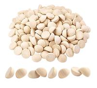 BetterJonny - Lot de 150 demi-boules en bois - 25 mm - Pour travaux manuels et travaux manuels