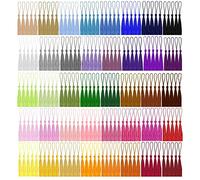 BetterJonny Lot de 200 mini glands de 13 cm 40 couleurs en térylène doux pour le bricolage, l'artisanat, la décoration de la maison